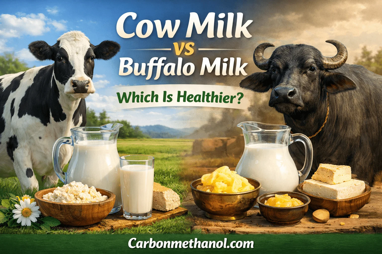 Cow Milk vs Buffalo Milk: Health Benefits Explained
