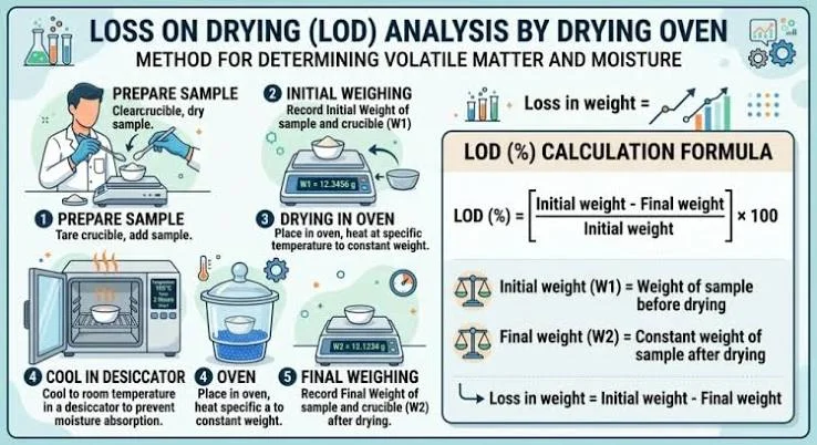 Loss on Drying (LOD) Calculation Formula